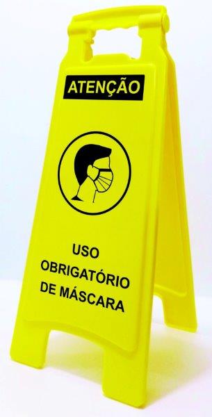 Placa uso de mascara covid 19