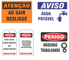 Placas de Sinalização Industrial
