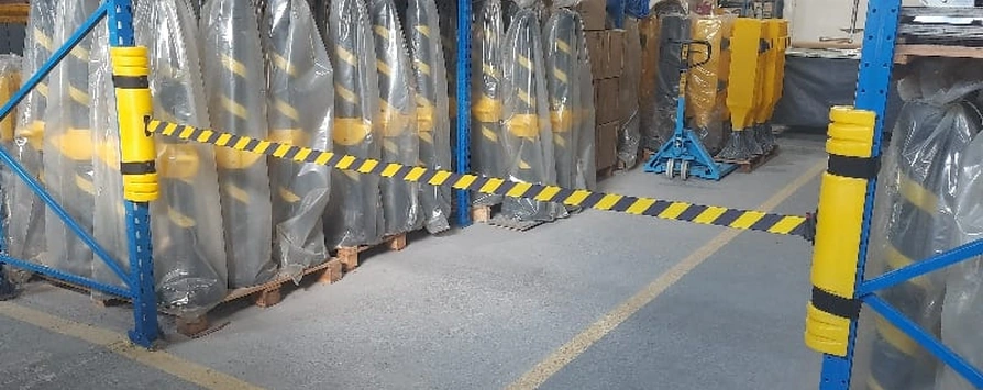 Solução para proteção de racks porta-paletes