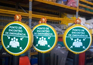 Pedestal para Sinalização de Segurança da Tuboart