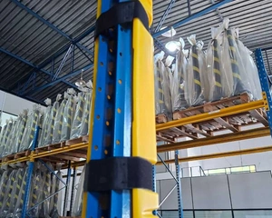 Protetor de impacto para porta pallets da Tuboart